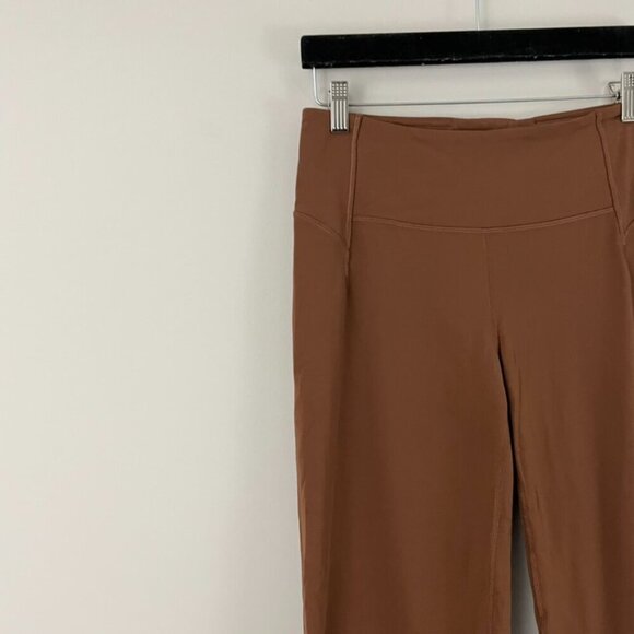 Lululemon Groove Super-High-Rise Split-Hem Flare Pants Roasted Brown Size 10 - Picture 5 of 7